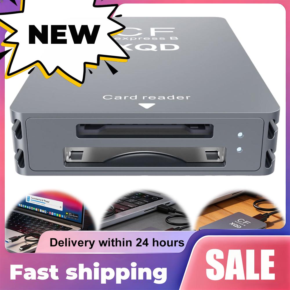 10Gbps CFexpress Type B XQD SD 3.0カードリーダー USB 3.2 Gen 2 高速メモリーアダプター（ニコン Z6 Z7 デジタル一眼レフカメラ用）