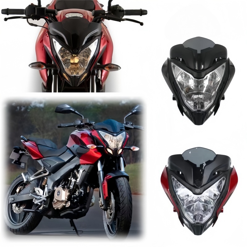 オートバイヘッドライトアセンブリ BAJAJ パルサー 150 200 フェアリング付き - ヘッドランプ PULSAR150 PULSAR200 オートバイアクセサリー