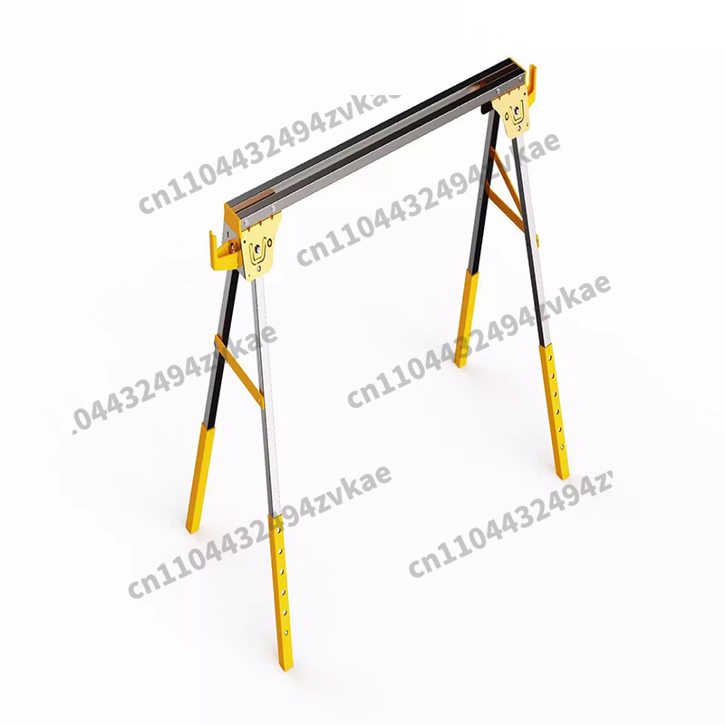 Foldable Metal Saw Horse, 500lb Capacity Portable Woodworking Workbench Stand