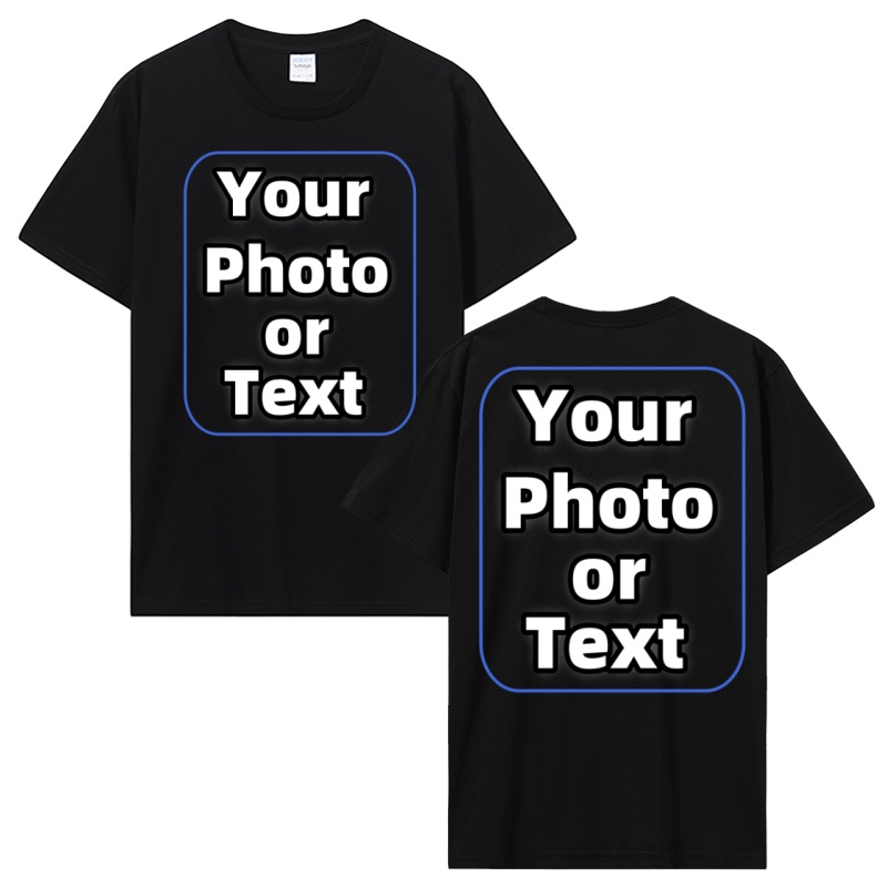 カスタム Tシャツあなたのデザインを作るロゴテキスト綿 Tシャツパーソナライズされたギフトカスタマイズされたあなたのデザイン Tシャツ Diy 男性女性 Tシャツトップス