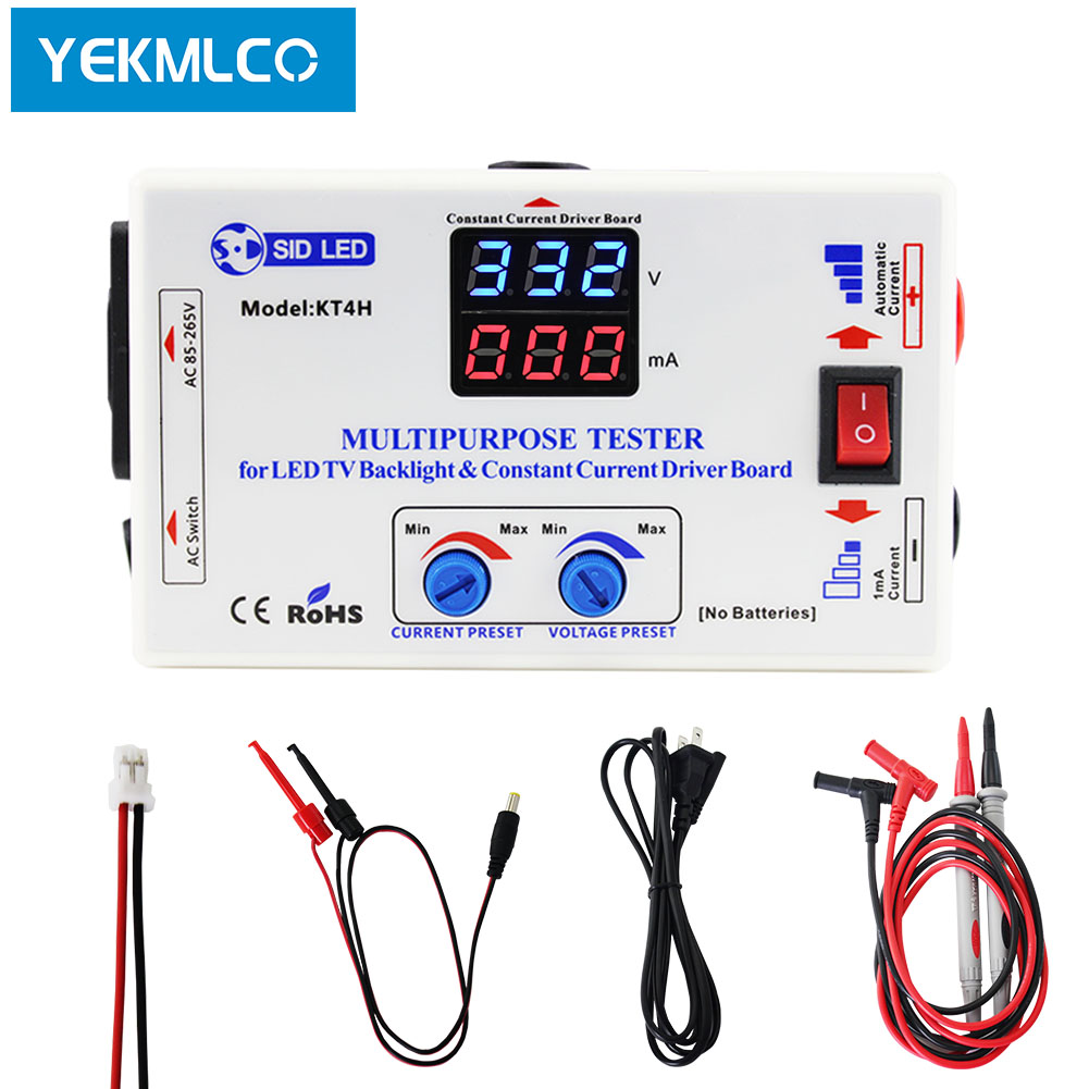 YEKMLCO KT4H 0-330V LED テレビバックライトテスタースマートフィット手動電圧調整定電流ドライバーボード修理 LED ビーズ