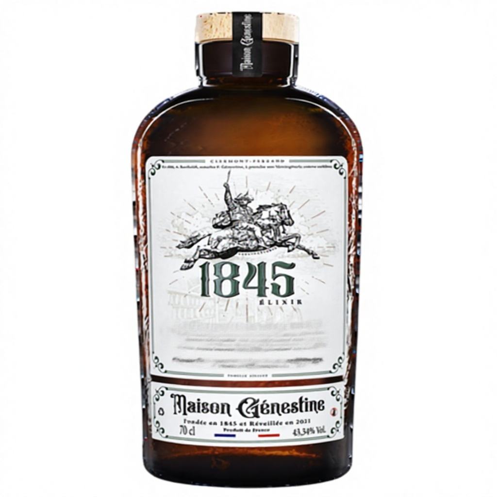 Premium Liqueur Elixir 80 Plant Ingredients Sugar 43.34% ABV Made France Distillerie Genestine Box 6 Bottles 0.7L Eternal Shelf