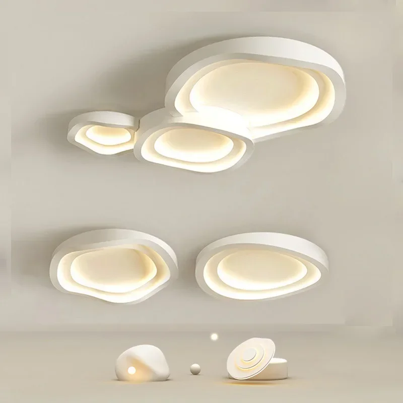 ミニマリスト白色 LED シーリングランプ北欧モダンな家の装飾シーリングライトリビングダイニングルームインテリア照明器具