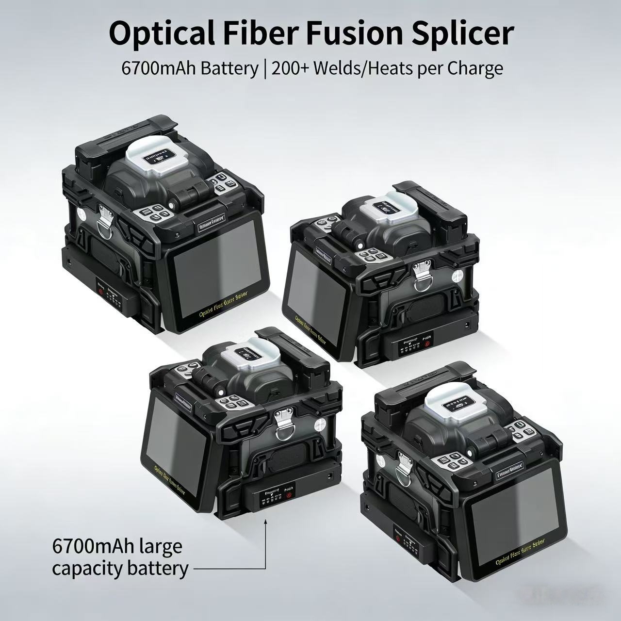 L-90C 光ファイバ融着接続機 10 言語タッチスクリーン付き 6 モーター OPM VFL ツールキット