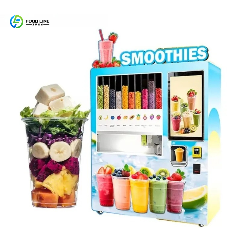 2026 Fully Automatic Smoothie Machine Custom Food Grade ADA Compliant SDK 24H Personalized Vending