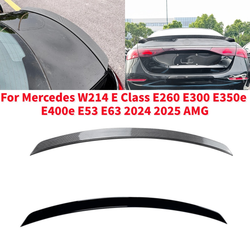 1Pc 車のスポイラーの翼メルセデス W214 E クラス E260 E300 E350e E400e E53 E63 2024 2025 AMG リアトランクリップボディキットアクセサリー