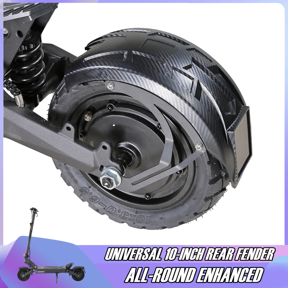 10-Inch Fully Strengthened Rear Fender for VSETT MUKUTA AUSOM KUGOO KUKIRIN TEVERUN KAABO ZERO MAX PRO Electric Scooter Mudguard