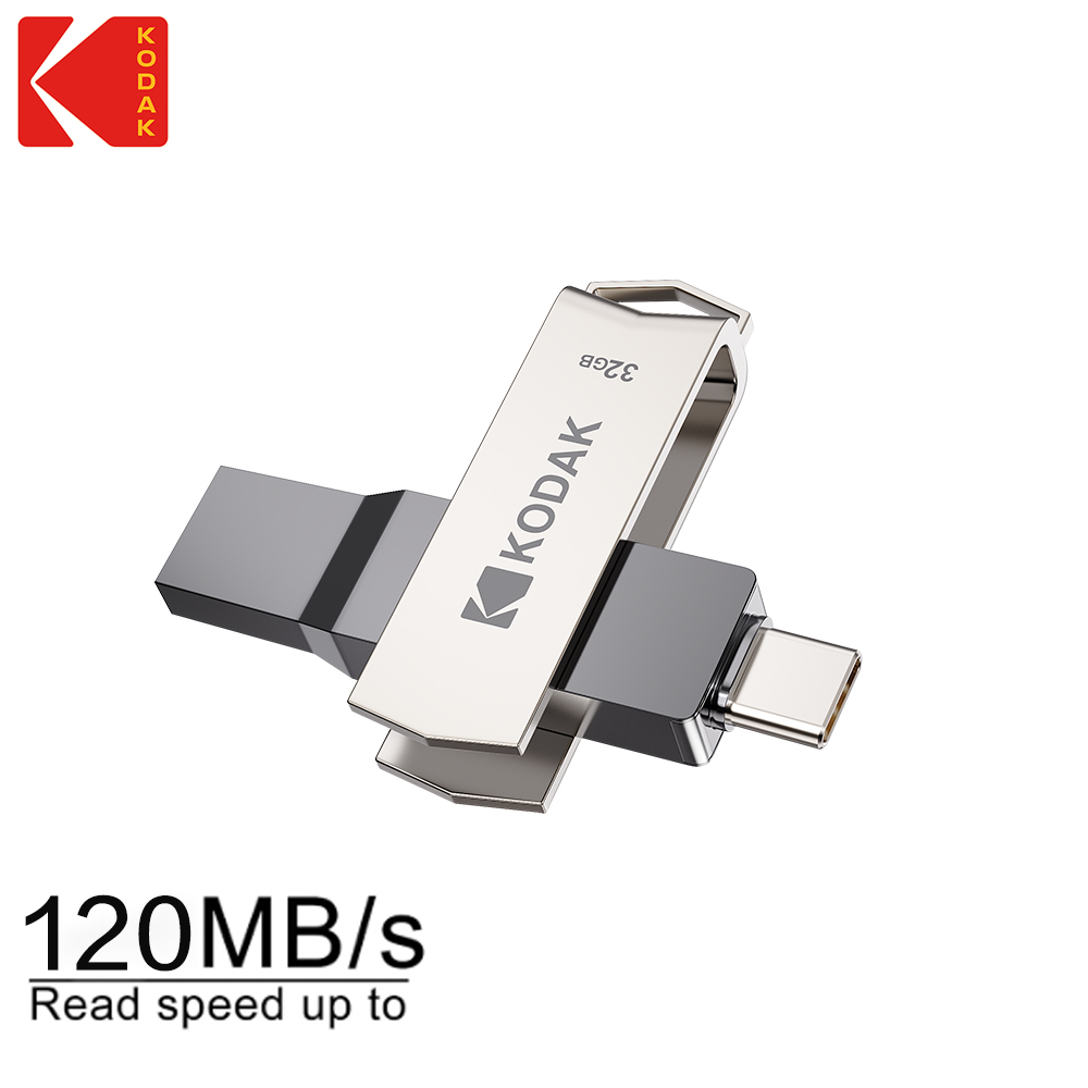 コダック K273 OTG USB 3.2 フラッシュ ドライブ 64GB 128GB 256GB デュアル タイプ C