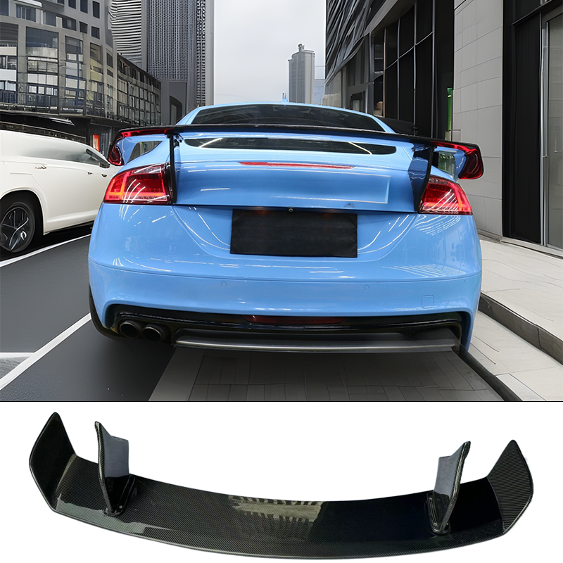 アウディ 2008-2014 TT TTS TTRS MK2 高品質グラスファイバー素材 GT リアスポイラートランクリッド ROWEN スタイルリアスポイラーテールウィング