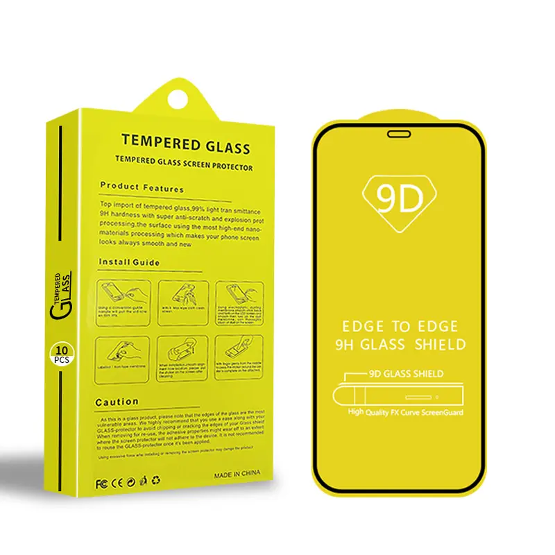 卸売アンチドロップ 9D 9H 強化ガラス指紋防止 iPhone 7 8 12 11 13 14 15 16 17 プロマックススクリーンプロテクター