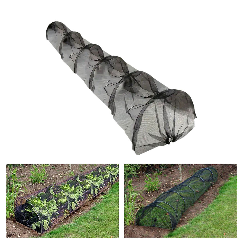 Plant Vegetables Cover Net Garden Protection Net Planting Tunnel Flowers Pest Control Anti-Bird Protective Net Black Mesh