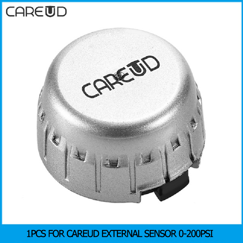 1Pc CAREUD 外部センサー 交換可能なバッテリー付き CAREUD TPMS タイヤ空気圧モニターのみ 0-200psi センサー付き