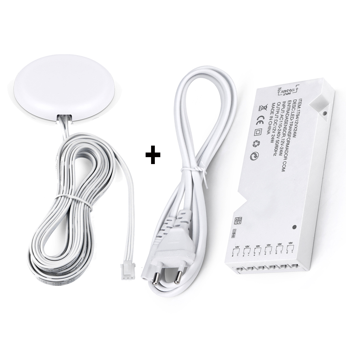 LED 照明変圧器タッチスイッチ DC12V 電源アダプタデュポンポート LED ストリップドライバ DIY ホームキャビネット棚ライト