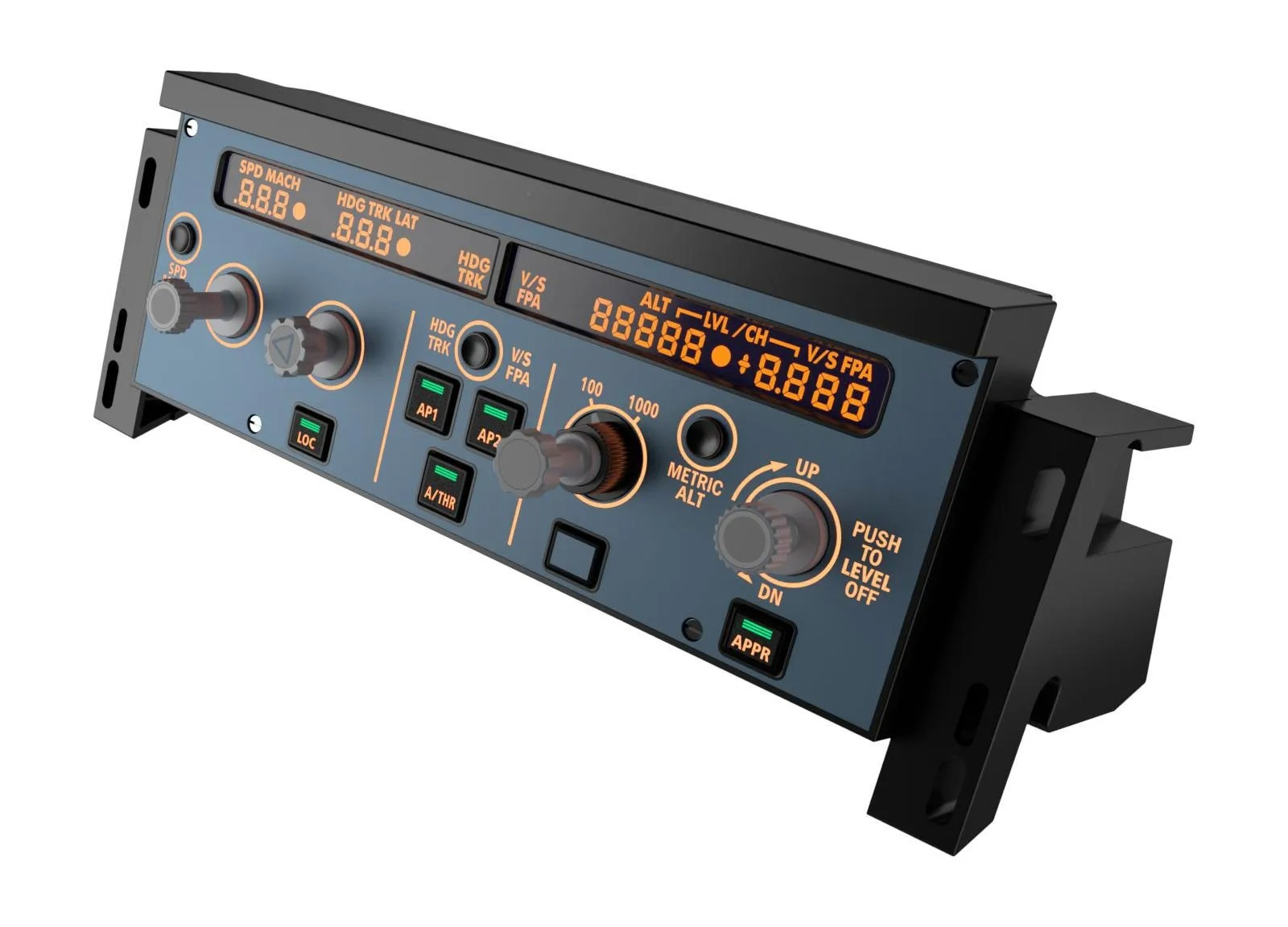 A320 FCU フライト コントロール ユニット パネル X-Plane MSFS2020 ゲーム シミュレーター SIMAPP プラグ アンド プレイのデュアル ドライビング モード サポート