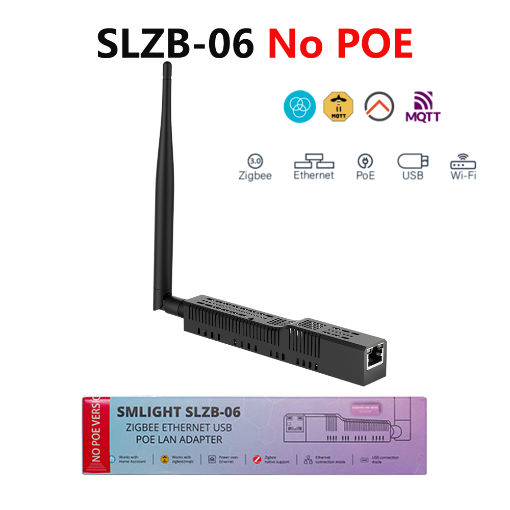 Zigbee 3.0 SLZB-06 POE ベースなし CC2652P からイーサネット、WiFi、USB ゲートウェイ コーディネーター ZHA、ホーム アシスタント、Zigbee2MQT と連携