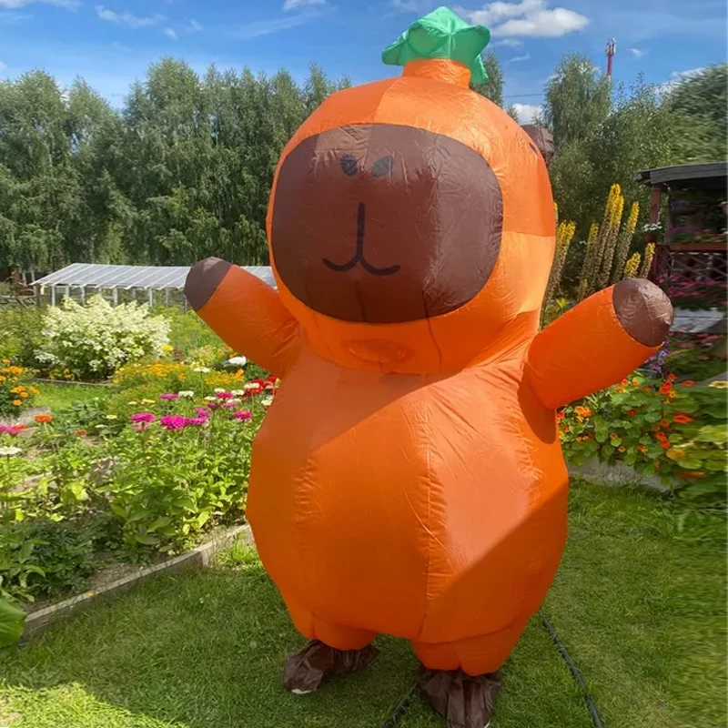 カピバラコスプレインフレータブル衣装大人漫画動物インフレータブルスーツカーニバルハロウィンパフォーマンスインフレータブル衣装
