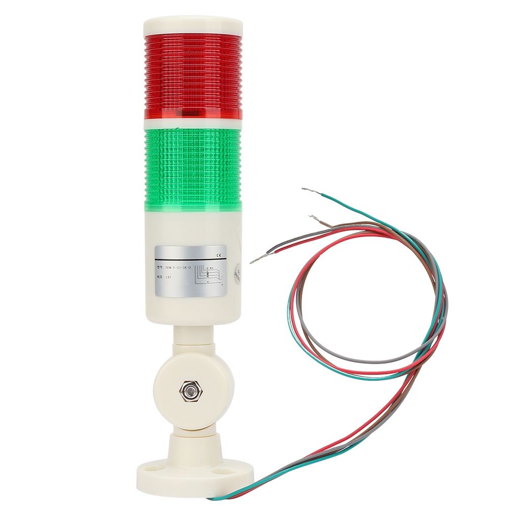 赤/緑 CNC マシン警告 LED インジケータアラーム信号光ブザー音 24V
