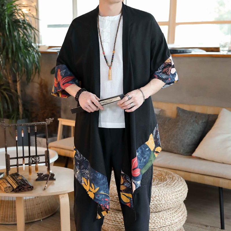 着物男日本の羽織 yulata 男性メンズ着物カーディガンサムライ衣装服日本の着物伝統的な服 11303