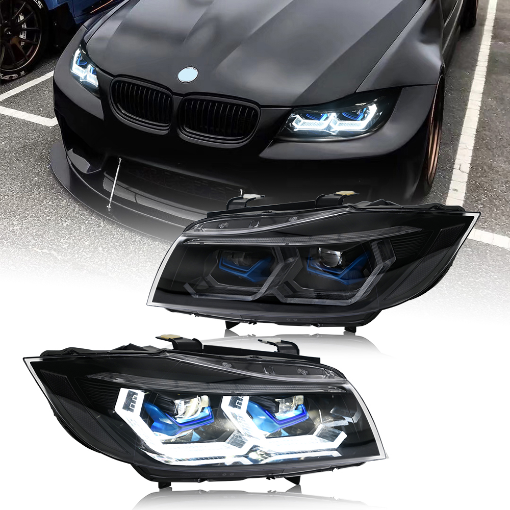 BMW 3 シリーズ E90 E91 2005-2011 エクストリーム アップグレード 328i 335i などのヘッドライト。