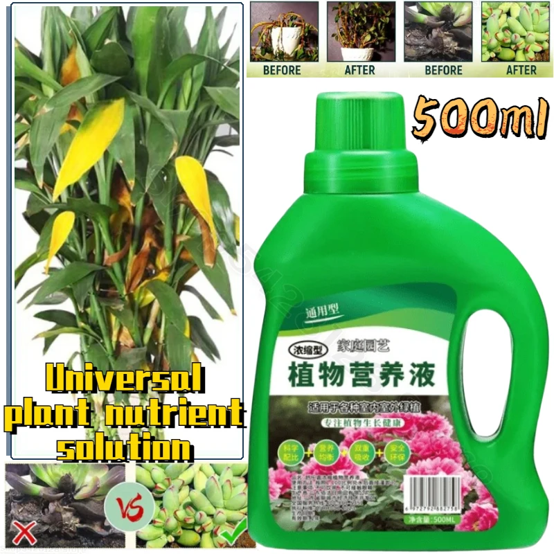 水耕植物栄養液肥料竹の花肥料鉢植えグリーン濃縮葉面種子肥料 500 ミリリットル