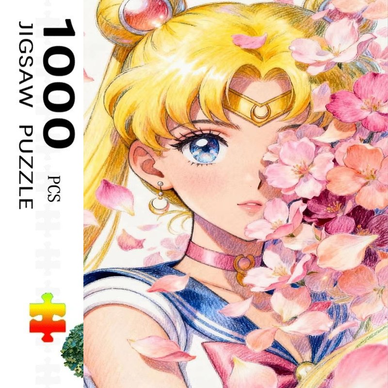 大人用 500/1000 ピース ジグソーパズル - 複雑なパターンを備えた挑戦的な大規模な頭の体操、家族向けゲーム用ポータブルボックス