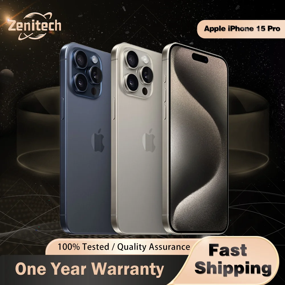 オリジナル Apple iPhone 15 Pro 5G 携帯電話 6.1 "スーパー Retina 120Hz NFC ロック解除 A17 プロ ヘキサコア チップ デュアル ESIM Iiphone 15 プロ