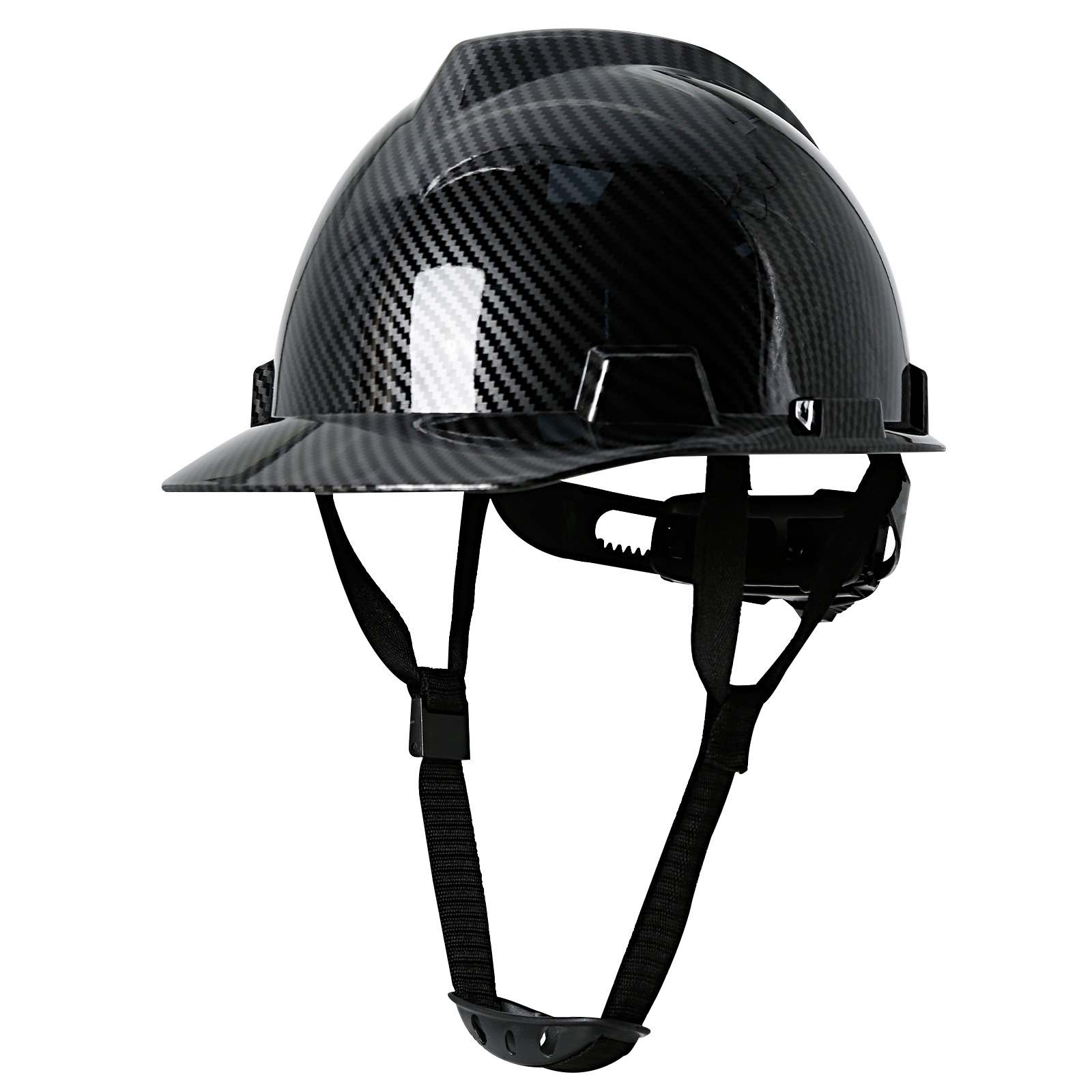 ABS 炭素繊維パターン安全ヘルメット建設エンジニア通気性ワークキャップ産業用頭部保護産業用ヘルメット