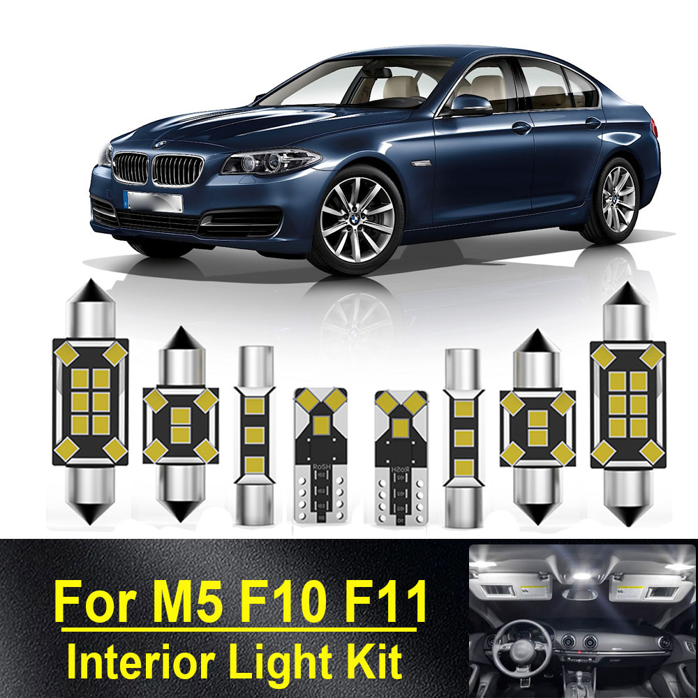 21 個 BMW 5 シリーズ M5 F10 F11 セダンツーリング 2010 2011 2012 2013 2014 2015 2016 Canbus LED インテリアライト車ランプ