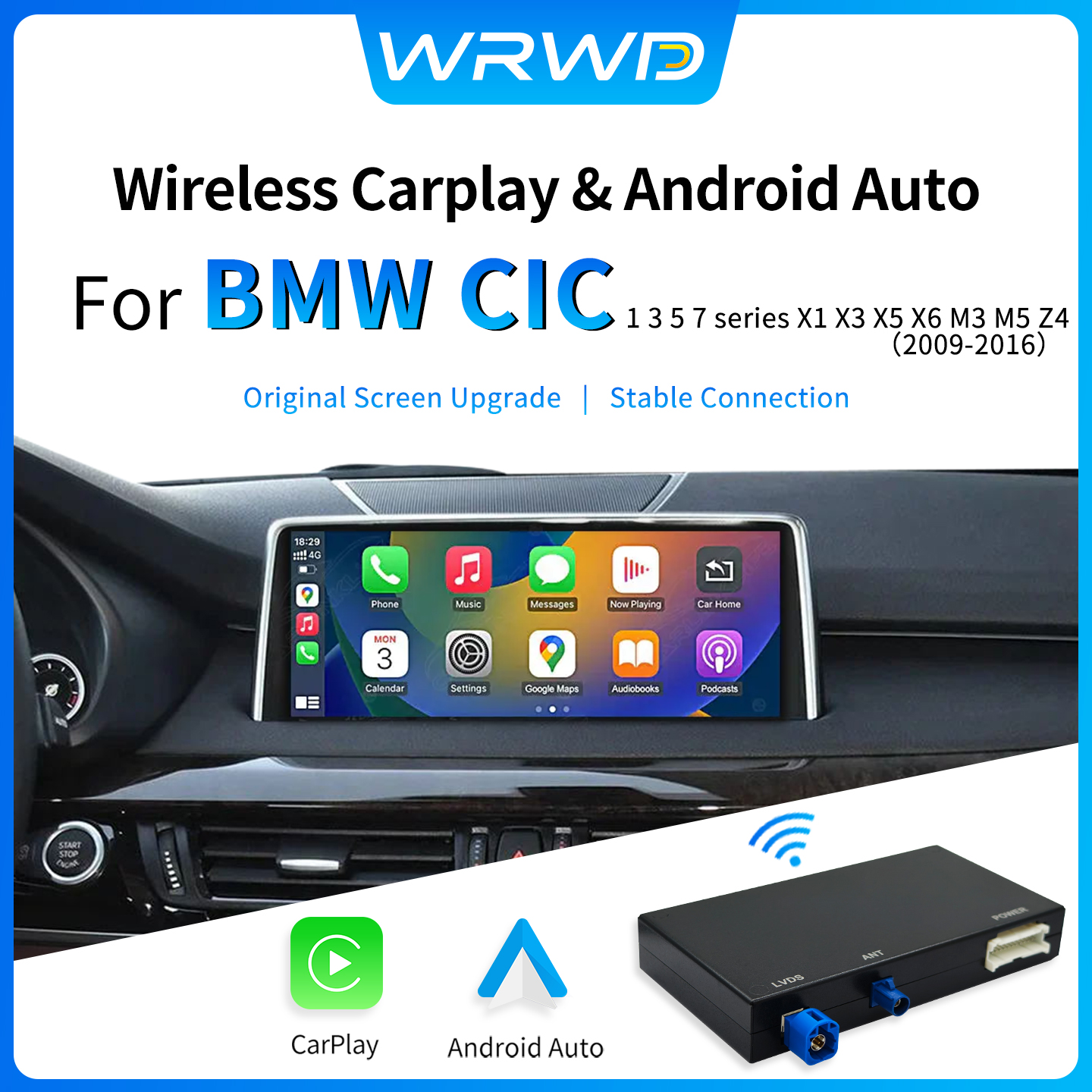 ワイヤレス CarPlay Android 自動モジュール BMW NBT、CIC 1 2 3 4 5 7 シリーズ F20 F21 F23 F30 F31 F34 F35 F32 F33 F36 F10 F11 F07 Modu