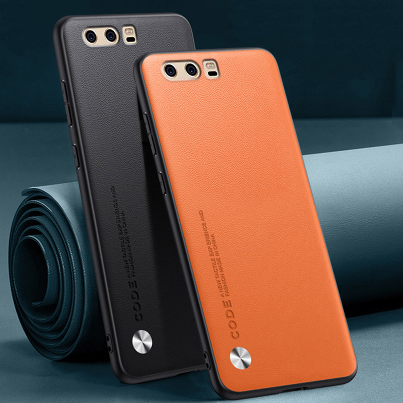 高級 Pu レザーケース Huawei 社 P10 バックカバーシリコーン耐衝撃完全な保護電話ケース Huawei 社 P 10 P10 Coque