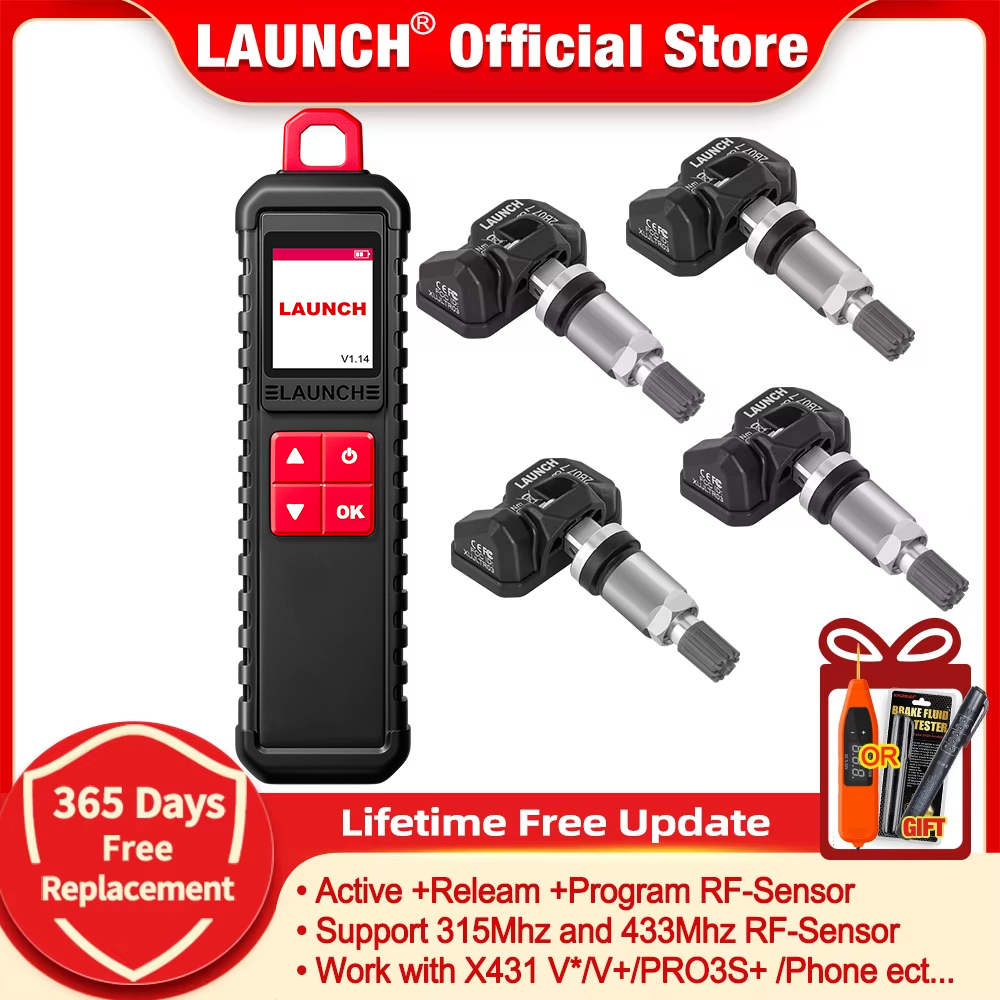 LAUNCH X431 I-TPMS TPMS タイヤ空気圧診断ツール アクティブ/再学習/プログラム 315Mhz 433Mhz RF センサー X431 V/V /PRO3S/PAD V 用