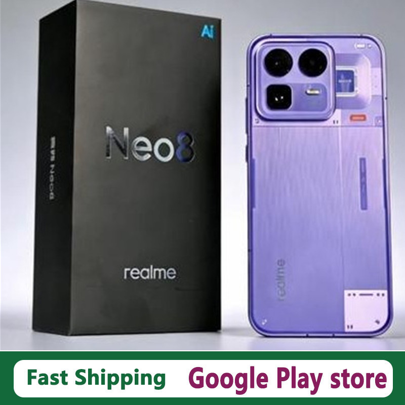 公式の新しい Realme Neo 8 Android 電話 6.78 インチ AMOLED 165HZ 8000mAh バッテリー IP69 防水 80W 充電 50.0MP Snapdragon 8 Gen 5