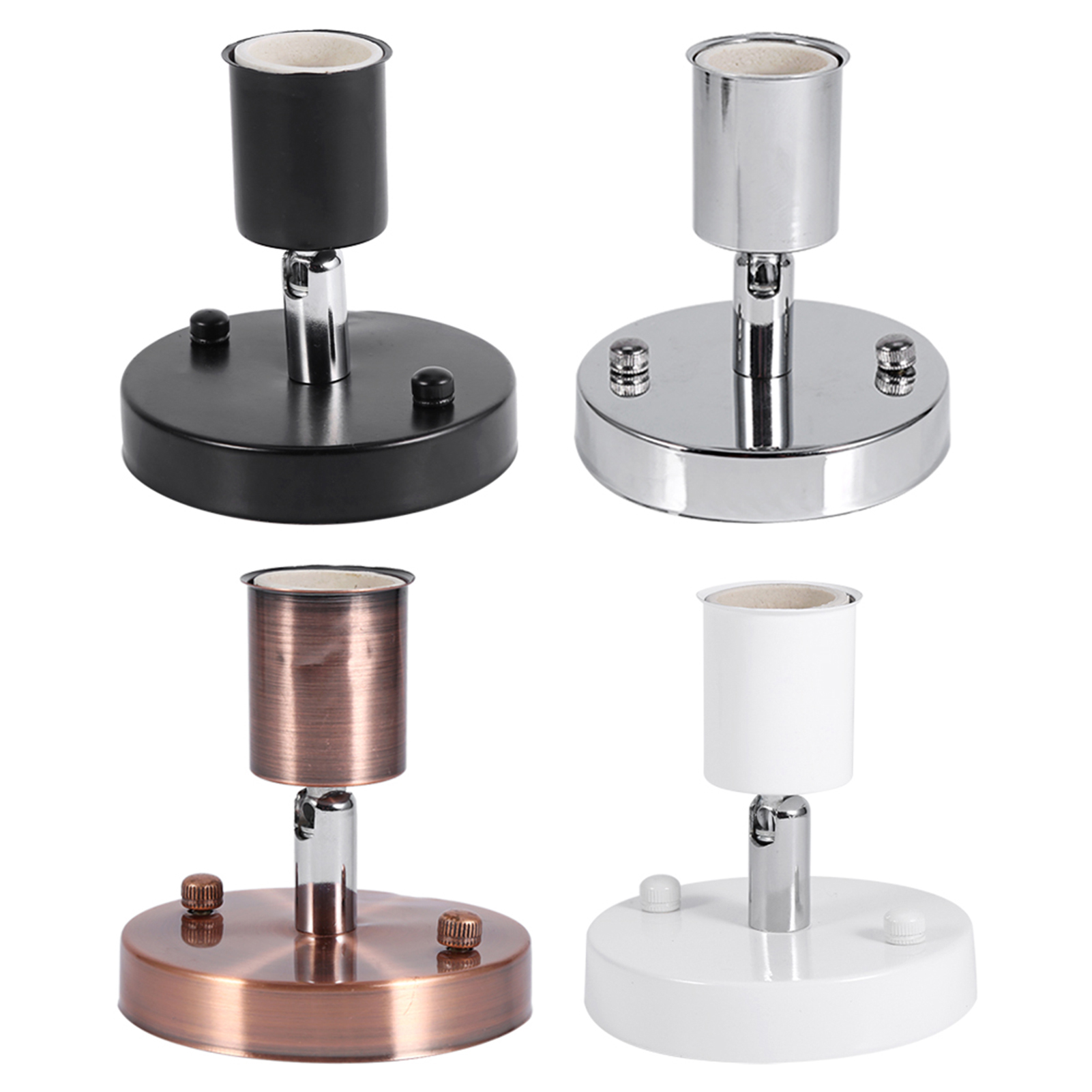 E27 Modern Vintage Ceiling Light Wall Mounted Lamp Bulb Holder Socket 180° Rotating Bulb Holder Ceiling Bulb Socket
