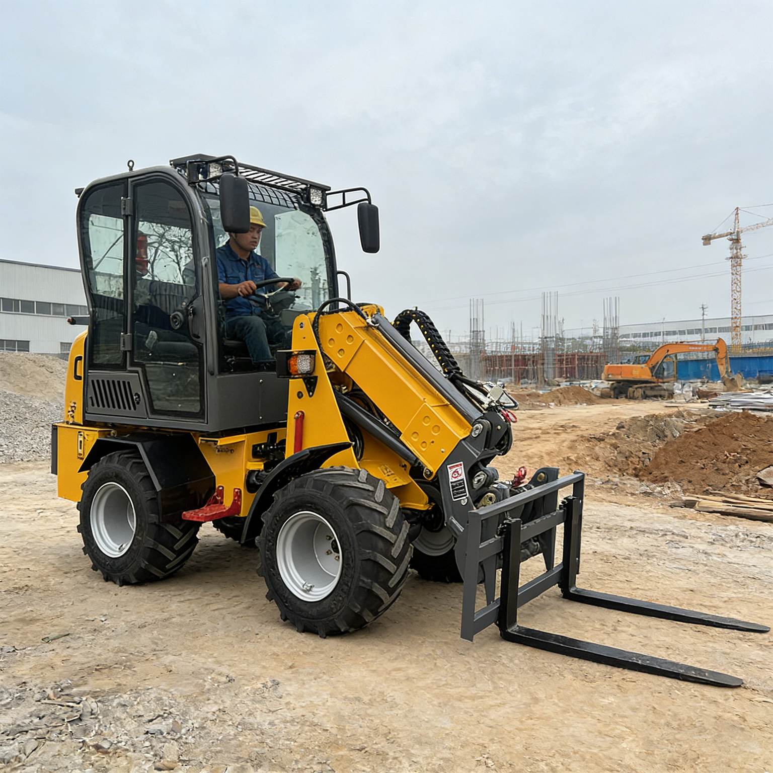 EPA 認定 ZL918X 伸縮式ローダー、1 台あたり 800kg を複数回使用可能
