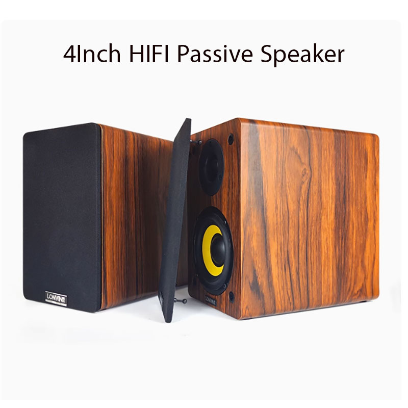 AOSIBAO HIFI 4 インチパッシブスピーカー 6 オーム本棚ホームシアターサラウンドスピーカー 2.0 ステレオ超高出力オーディオサウンドボックス