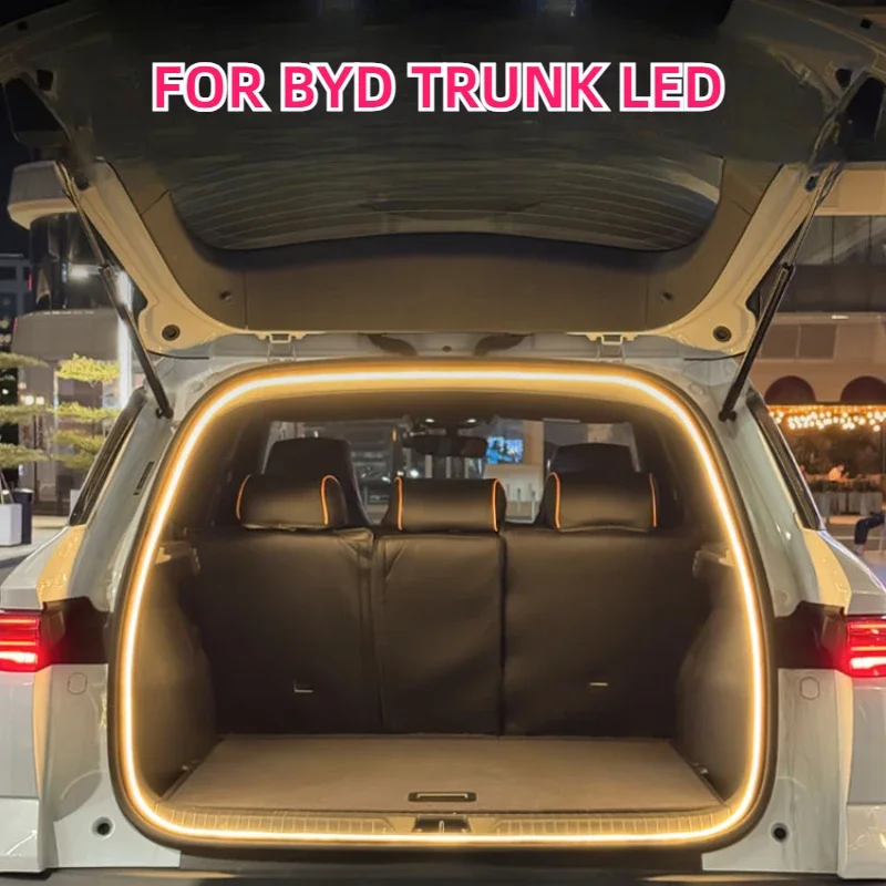 BYD イルカ ATTO 3 歌プラス秦王歌 L 元アップ LED 車のトランクライト明るく照明雰囲気ライトアクセサリー
