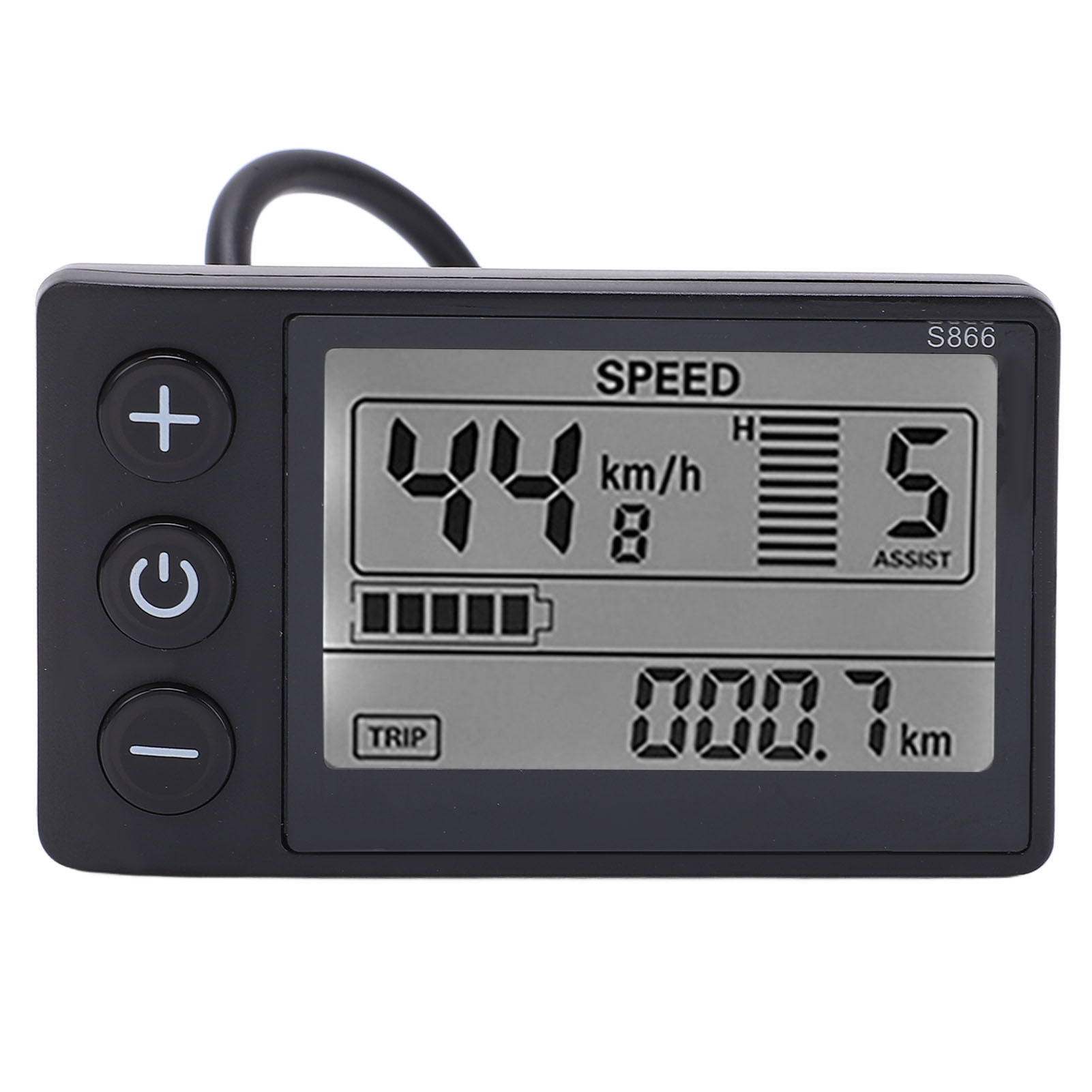 S866 電動自転車 LCD ディスプレイメーター 24V 36V 48V コントロールパネル 防水プラグ付き