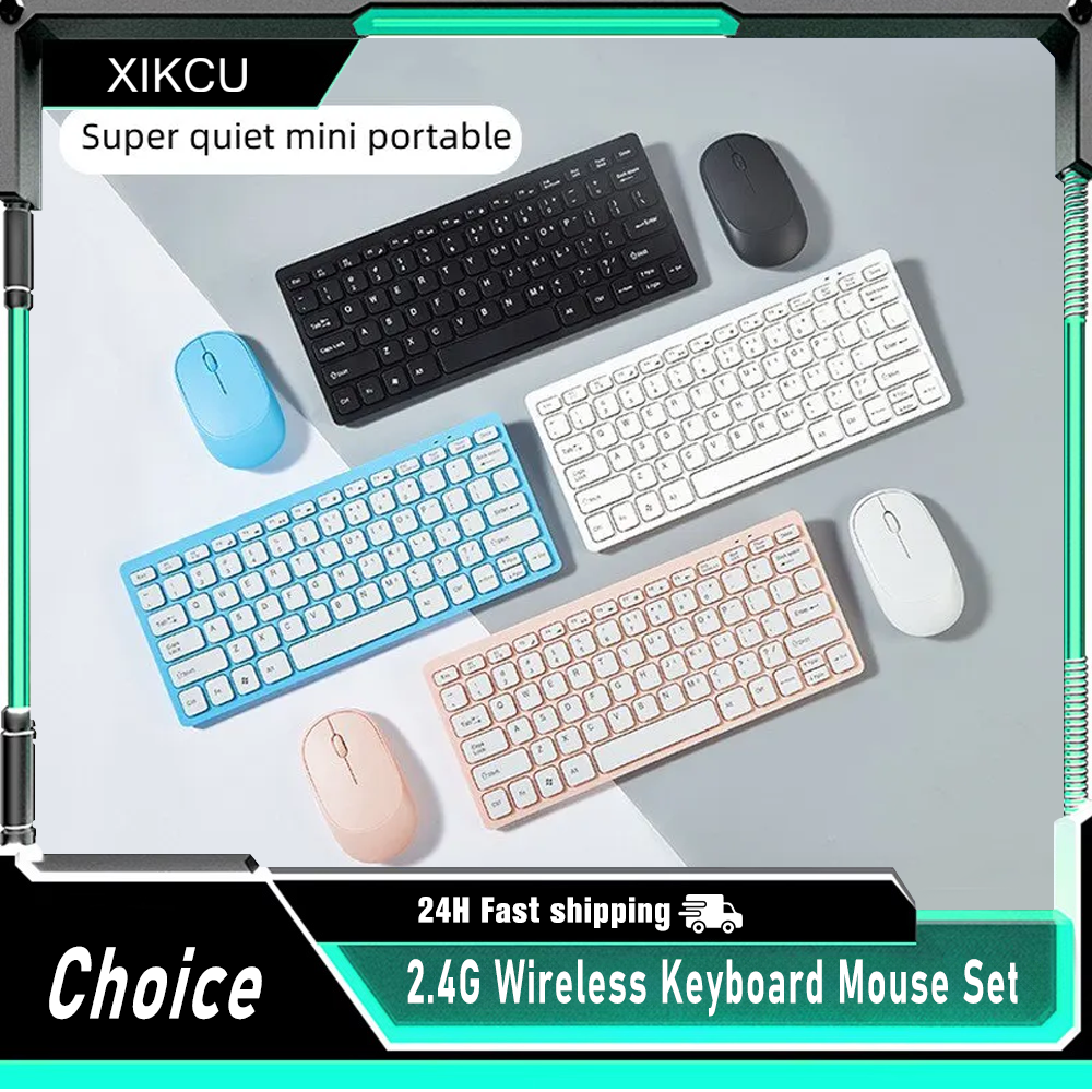 2.4 グラムワイヤレスキーボードとマウス Protable ミニキーボードマウスコンボセットノートブックラップトップ Mac デスクトップ PC コンピュータスマートテレビ PS4
