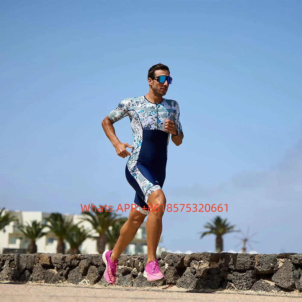 Zone3 男性トライスーツトライアスロンレーシングスーツエアロジャンプスーツ ropa ciclismo hombre サイクリングスキンスーツ水泳ランニング服 2025 新しい