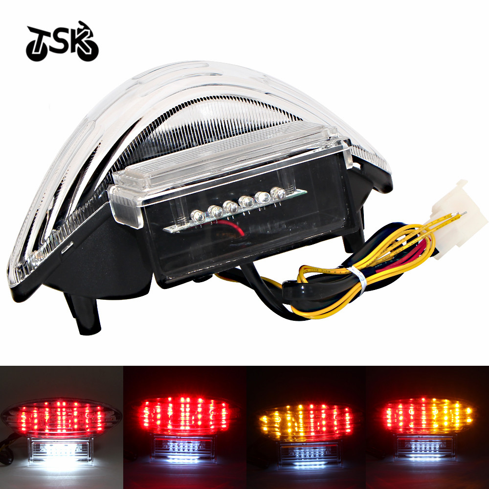 スズキ隼 GSX1300R カタナ GSX600F GSX750F テールライトブレーキウインカー統合 LED オートバイアクセサリー