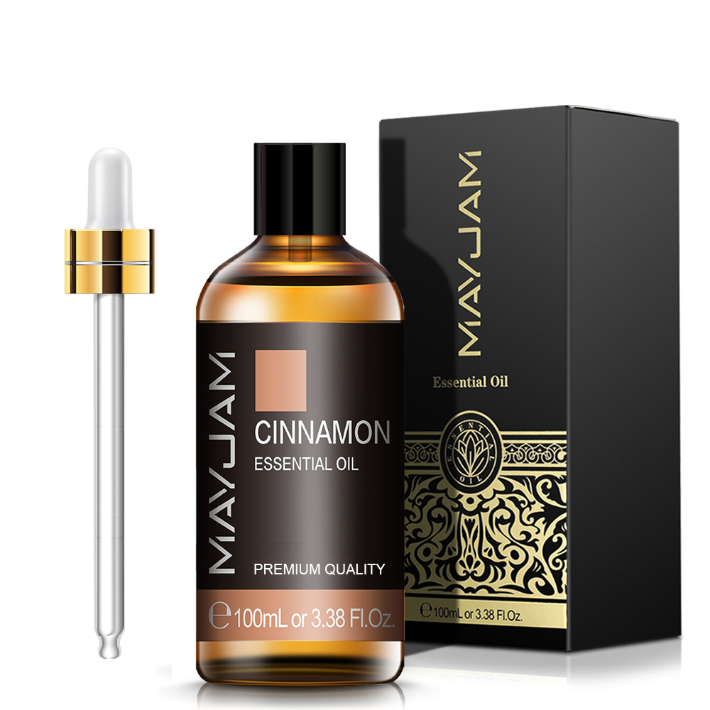MAYJAM 100 ミリリットルピュアアロマエッセンシャルオイルシナモンローズマリーシダーウッドレモングラスティーツリーオイルマッサージ加湿器石鹸キャンドル用
