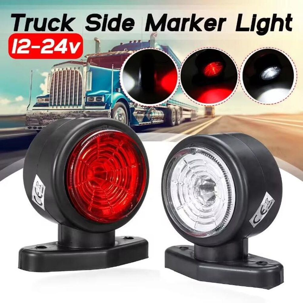 2 個サイドマーカー LED トレーラーライトテールランプアウトラインランプ車トラックトレーラーバン Led マーカーライトトラックバス 12V-24V