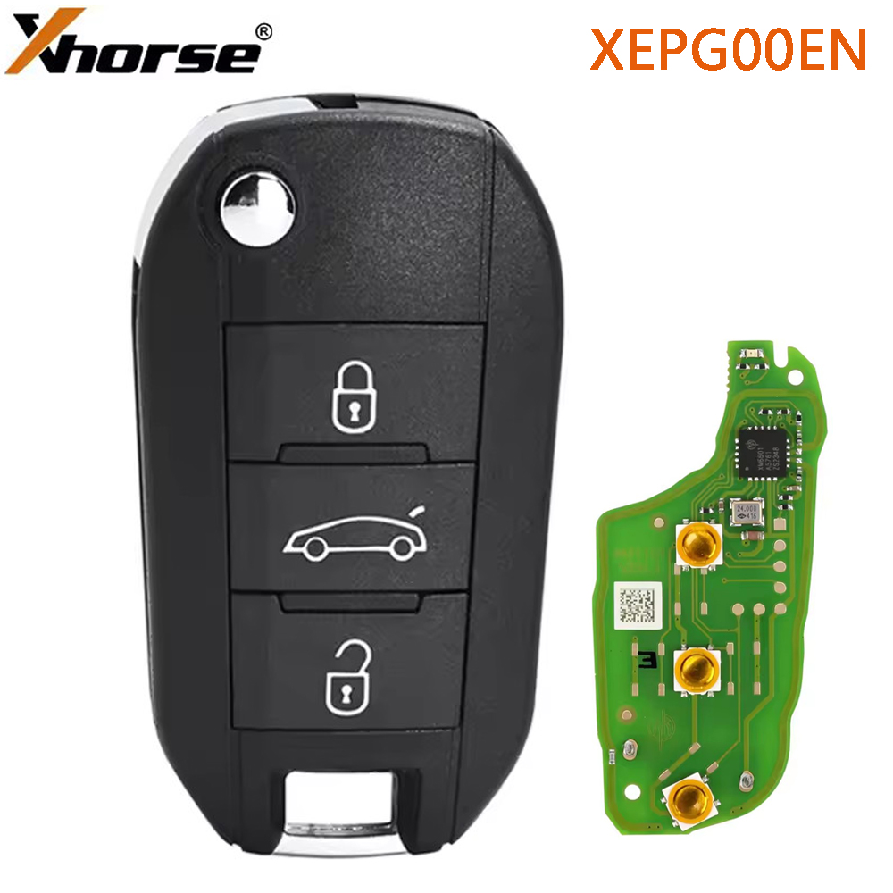 1 ピース Xhorse XEPG00EN スーパー リモート キー XT27B スーパー チップ付き スマート キー シェル 3 ボタン英語版 VVDI 用