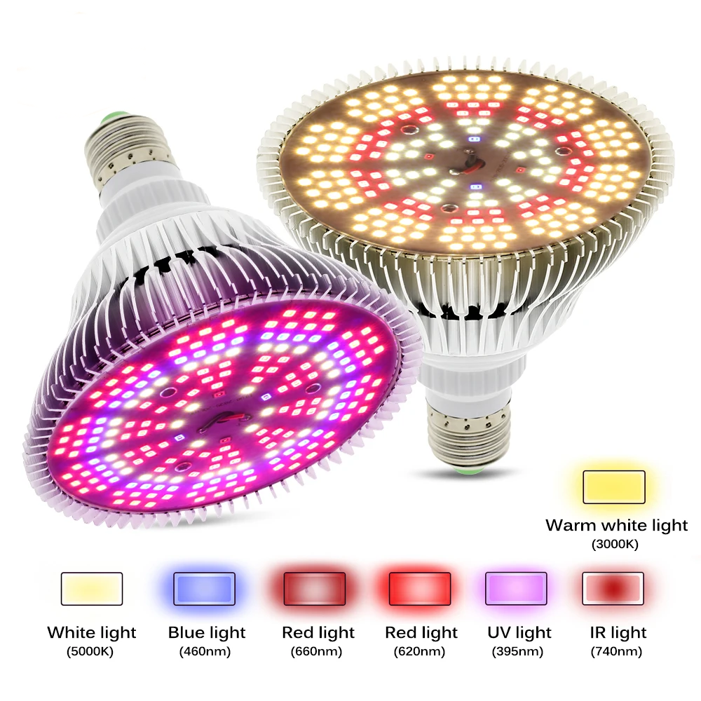 E27 フルスペクトル LED 成長電球 250 ワット LED 成長 PhytoLamp 水耕栽培野菜温室植物花成長照明