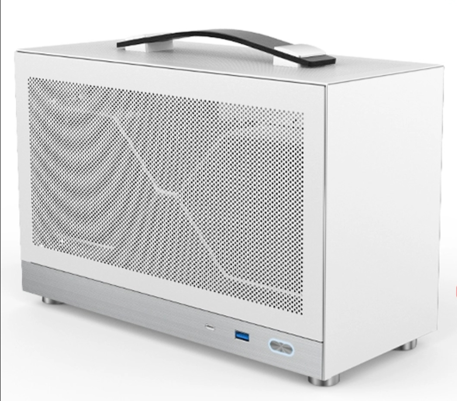 Shiny Snake S300 8.1L MESH ITX シャーシ - Type-C バージョン (追加 I/O)、PCI-e ライザー ケーブル付属、305mm GPU、60mm ラジエーターをサポート
