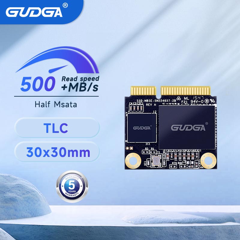 GUDGA ハーフサイズ mSATA SSD 128 ギガバイト 256 ギガバイト SATA 3 内部ソリッドステートハードドライブミニ SATA 3.0 III ラップトップ PC デスクトップ用