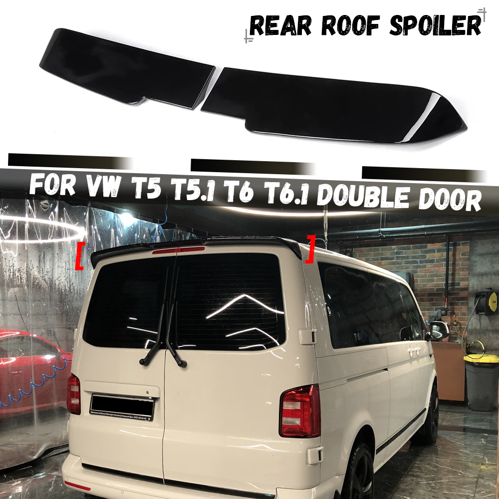 フォルクスワーゲン VW T5 T5.1 T6 T6.1 両開きドア納屋ツイン車のリアルーフリップスポイラースプリッタディフューザー車のテールトランク翼