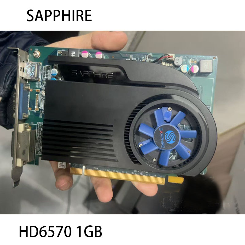 SAPPHIRE Video Cards HD6570 1GB GDDR3 AMD Graphics Card GPU Radeon HD 6570 Office Computer For AMD Card HDMI Original rx550