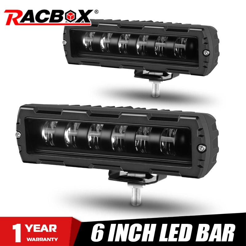 6 インチ 7D 6D LED ライトバーオフロード運転ランニングライトワークランプフォグランプオートバイ 4X4 ATV SUV トラックトラクター 12V 24V