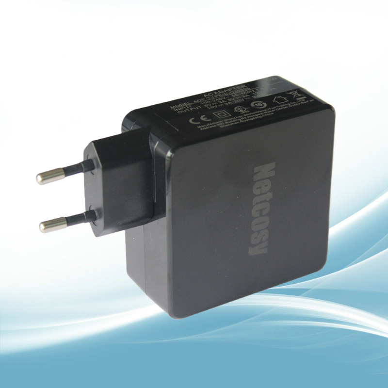 PD 65 ワット USB-C 電源アダプタ PD 急速充電器米国プラグ/EU プラグヘッド 5V/9V/12V/15V/20V 電話/タブレット/ラップトップ用